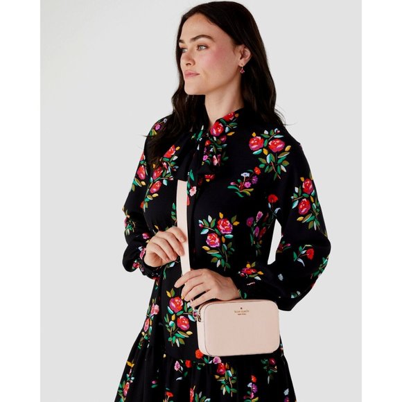 New Kate Spade Madison Mini Camera Bag Saffiano Leather Conch Pink - Picture 5 of 5